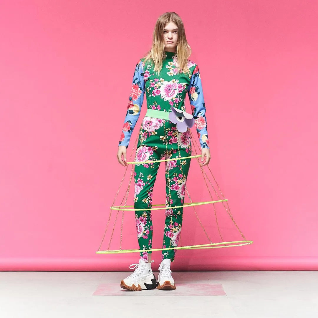 Eyeronic Flirt Flower Bodysuit and Skirt