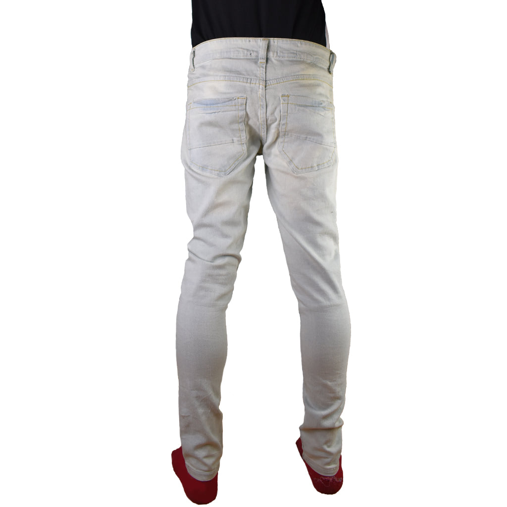 Trippy Hippy Distressed Denim Jeans back view