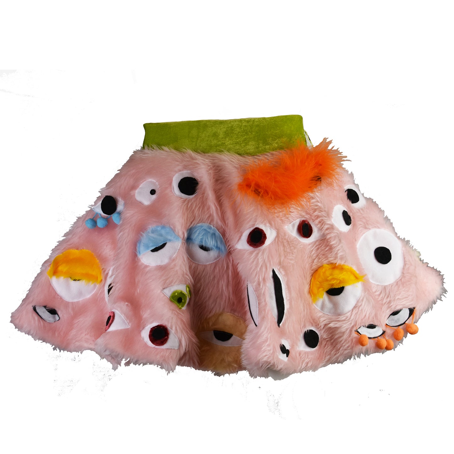 What U Lookin' At Pink Furry Eye Skirt product image