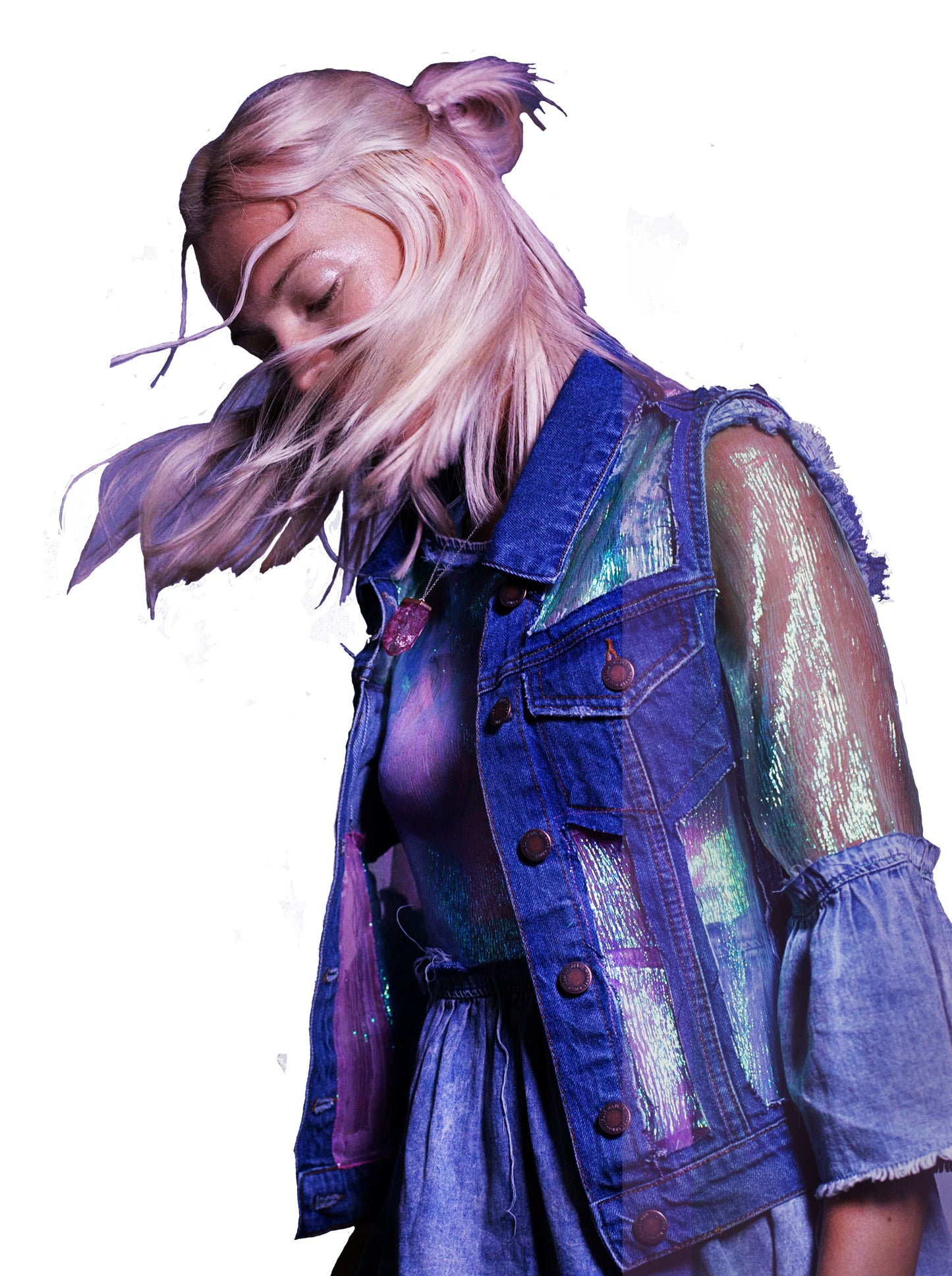 Trippy Hippy Unicorn Iridescent Vest