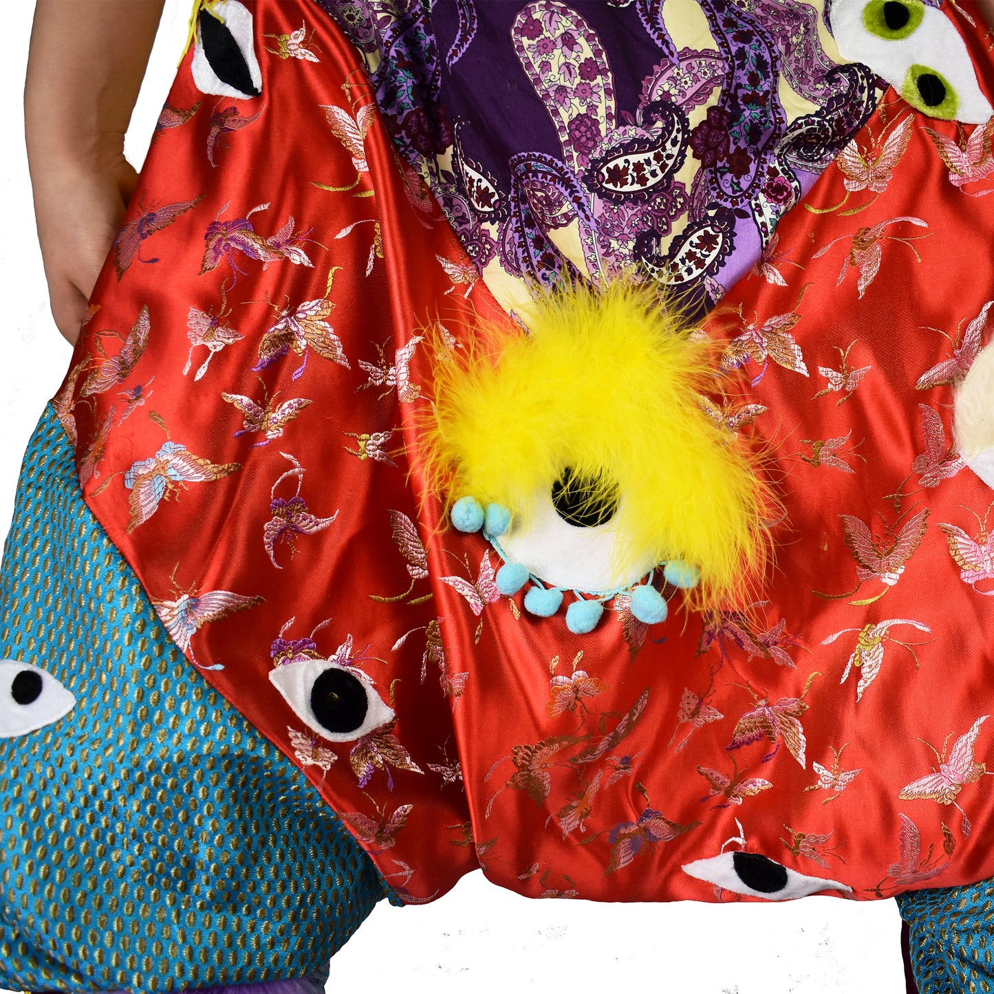 Patchwork Trippin Harem Pant close up