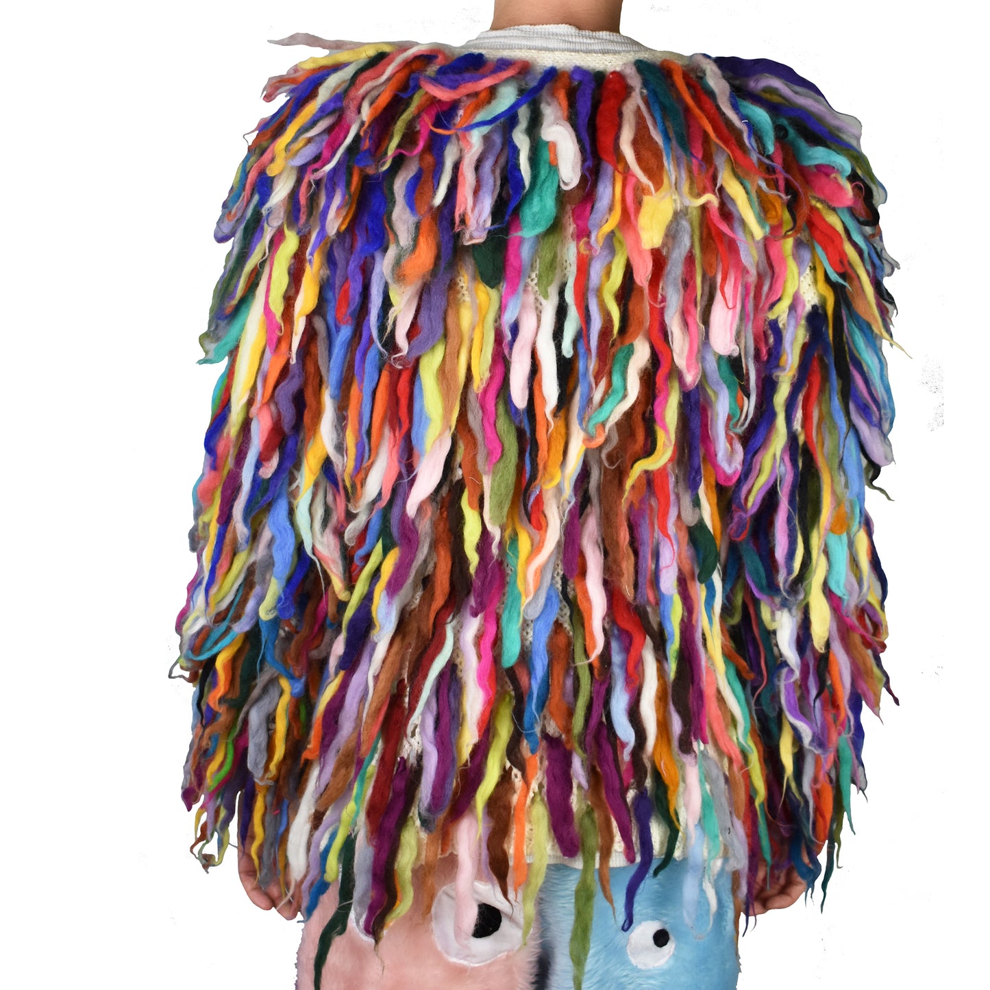 Shaggin Shaggy Rainbow Jacket back view on male model