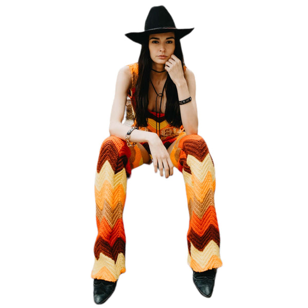 On Fire Cowboy- Matching Crochet Co-ord