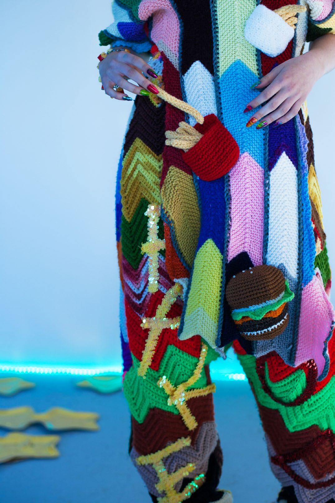 Fake Food Harem Pants Trippy Hippy Couture crochet