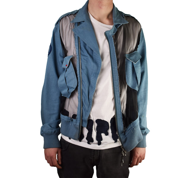 trippy hippy Revamped Negative Space Bomber Jacket open view