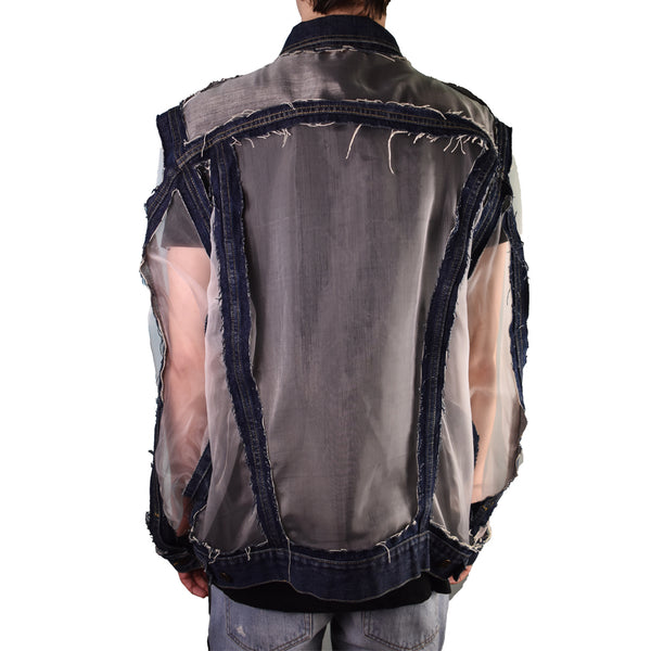 Negative Space Oversized Revamped Jacket back view on model