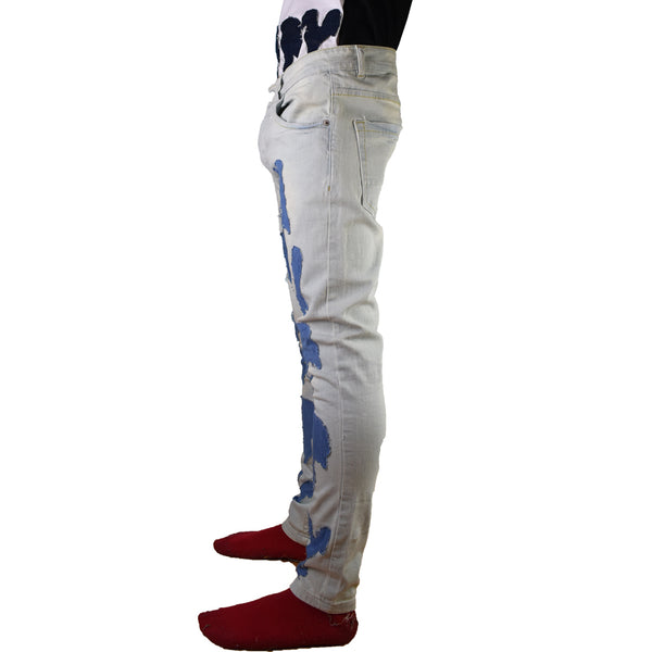 Trippy Hippy Distressed Denim Jeans side view