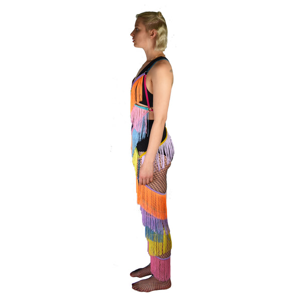 Rainbow Dreams Fringe Bodysuit side view
