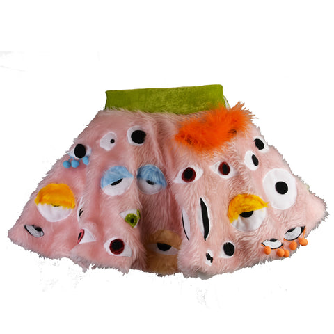 What U Lookin' At Pink Furry Eye Skirt product image 