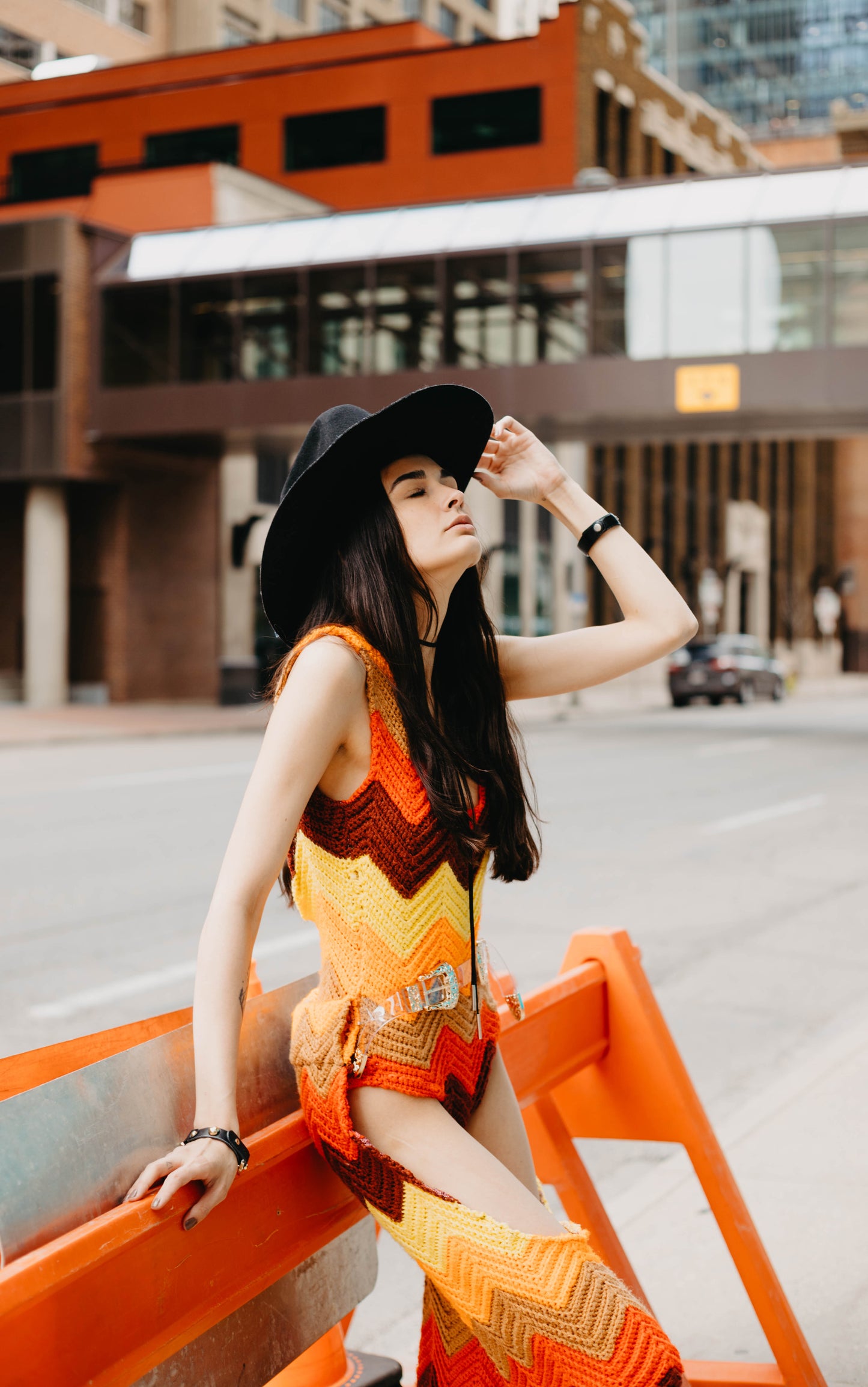 On Fire Cowboy- Matching Crochet Co-ord