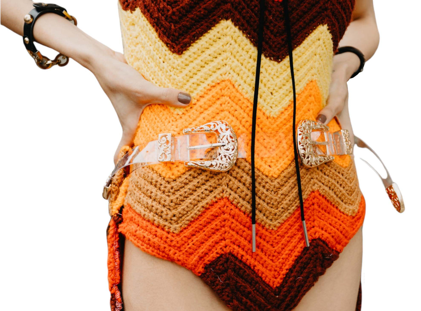 On Fire Cowboy- Matching Crochet Co-ord