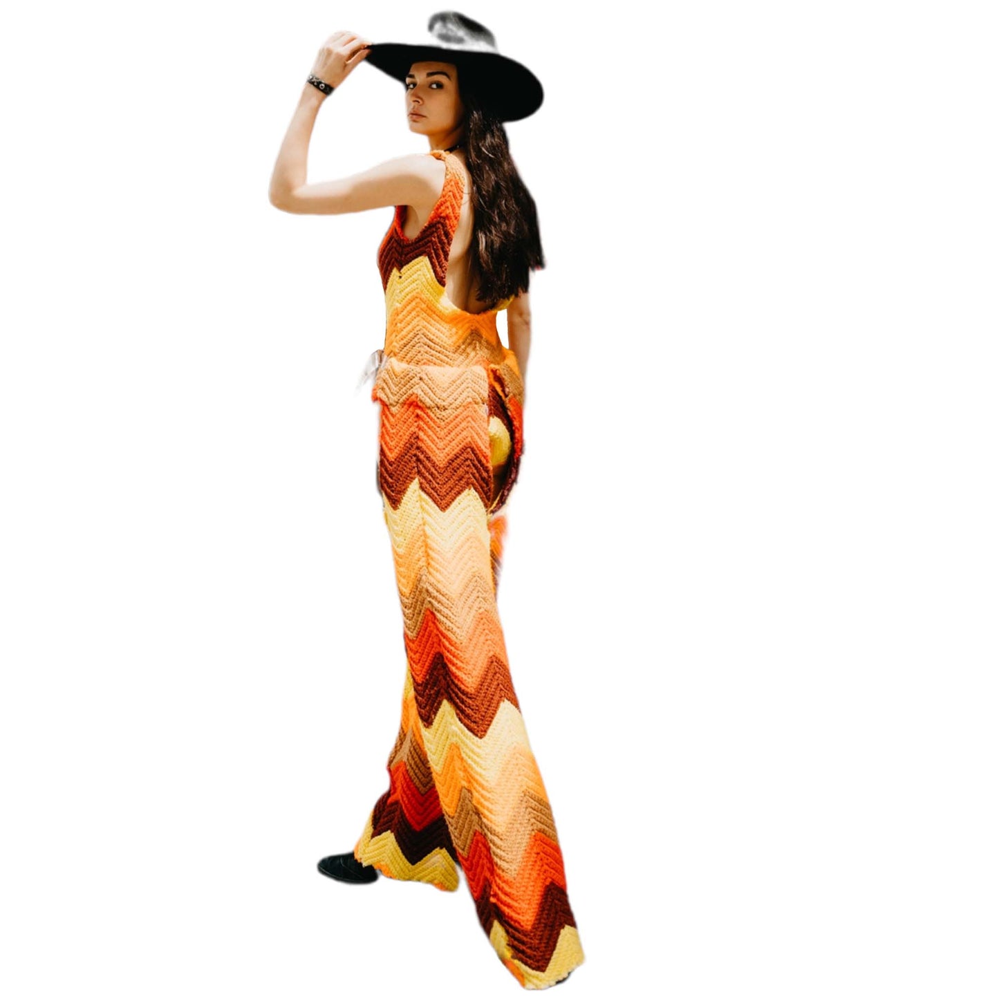 On Fire Cowboy- Matching Crochet Co-ord