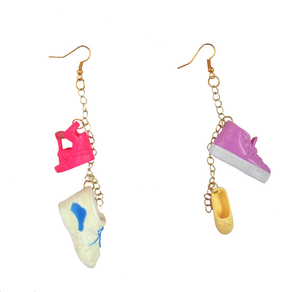  Trippy Hippy FaKe WoRlD Barbie Shoe Earrings