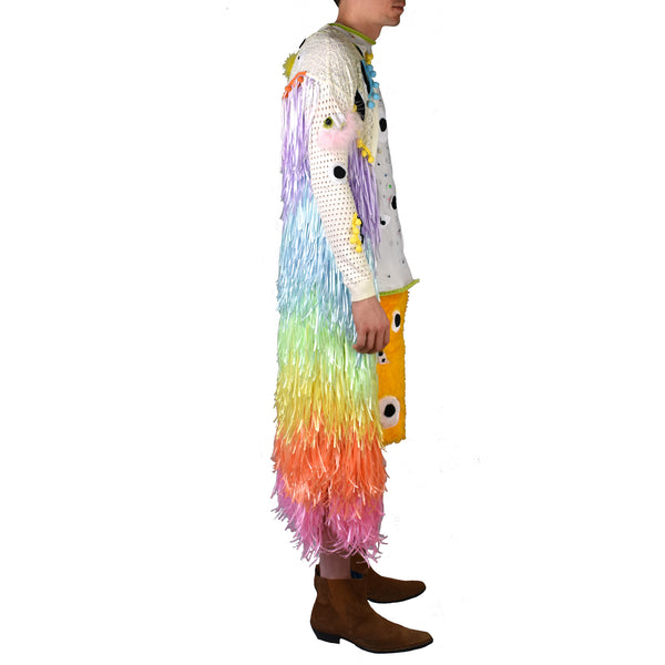 Who Killed Rainbow Bright Fringe Jacket on male model side view